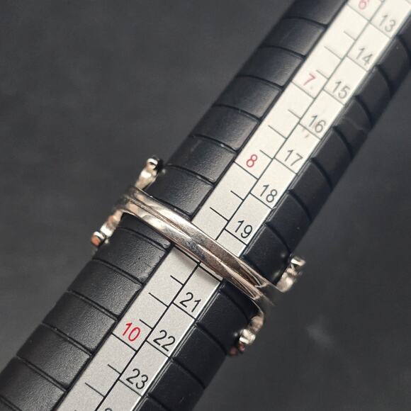 Sterling Silver Swirl CZ Ring Size 9 925 GM CZ - Picture 6 of 10